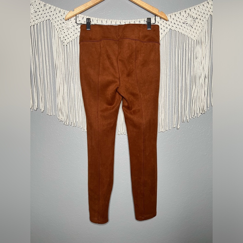 Anthropologie Brown Faux Suede Leggings - Picture 10 of 11